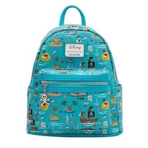 Loungefly Disney Mickey & Friends Pirate Mini Backpack Blue